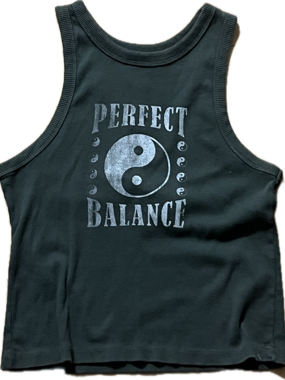 Ribbed Graphic Tank